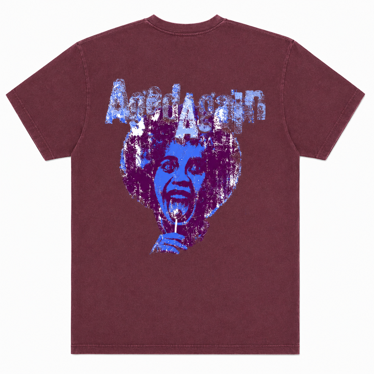 Life Sucks - Tee - Burgundy - back
