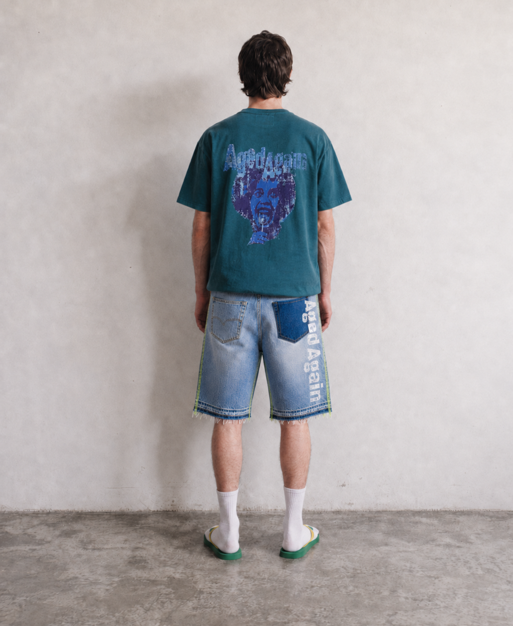 Life Sucks - Tee - Beige - model back