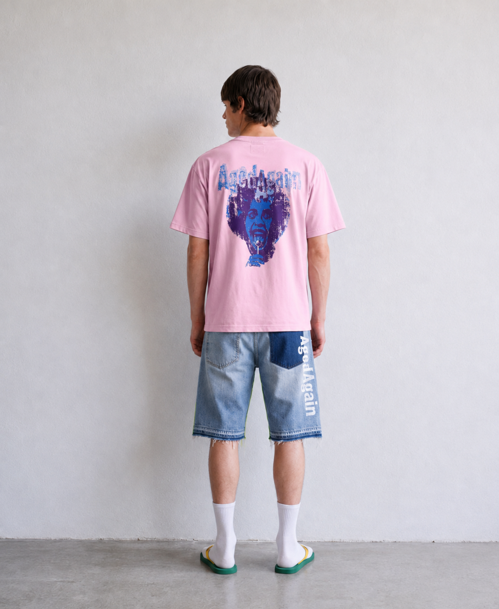 Life Sucks - Tee - Forest Green - model back