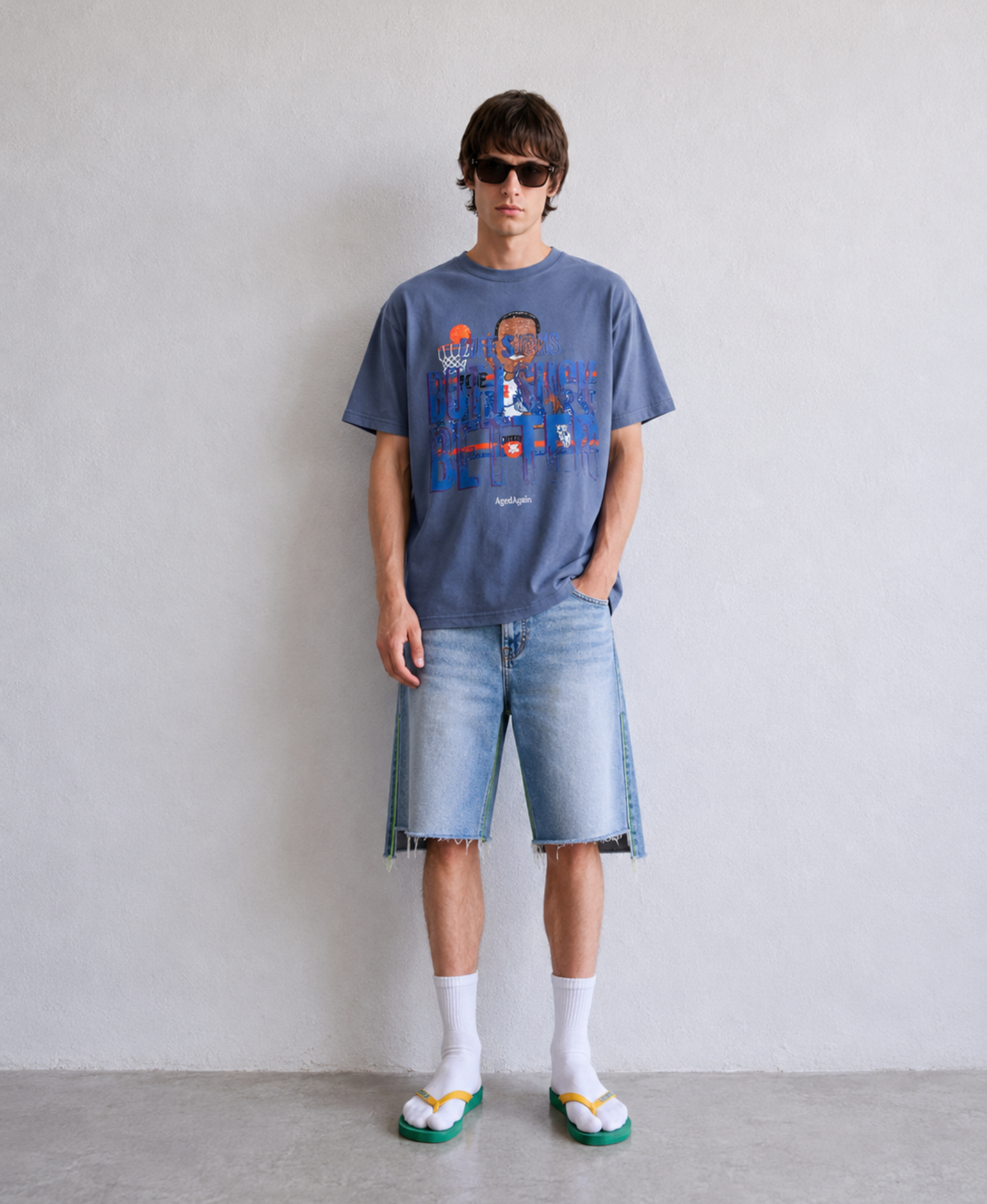 Life Sucks - Tee - Burgundy - model front