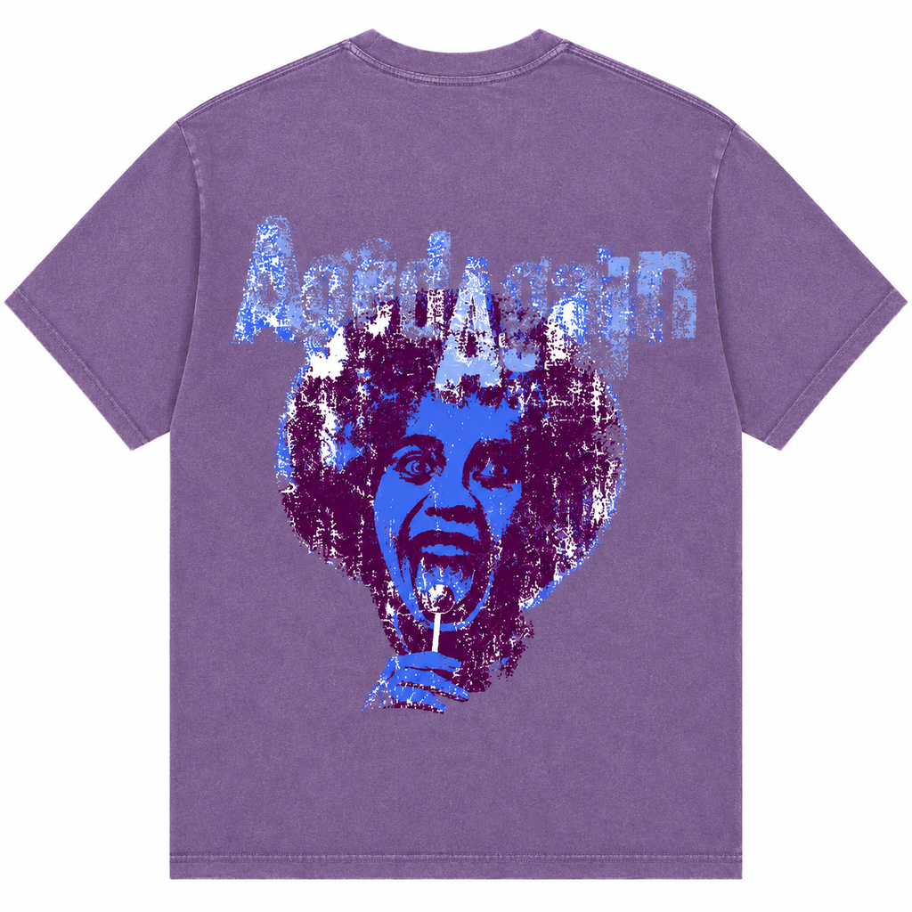 Life Sucks - Tee - Purple - back