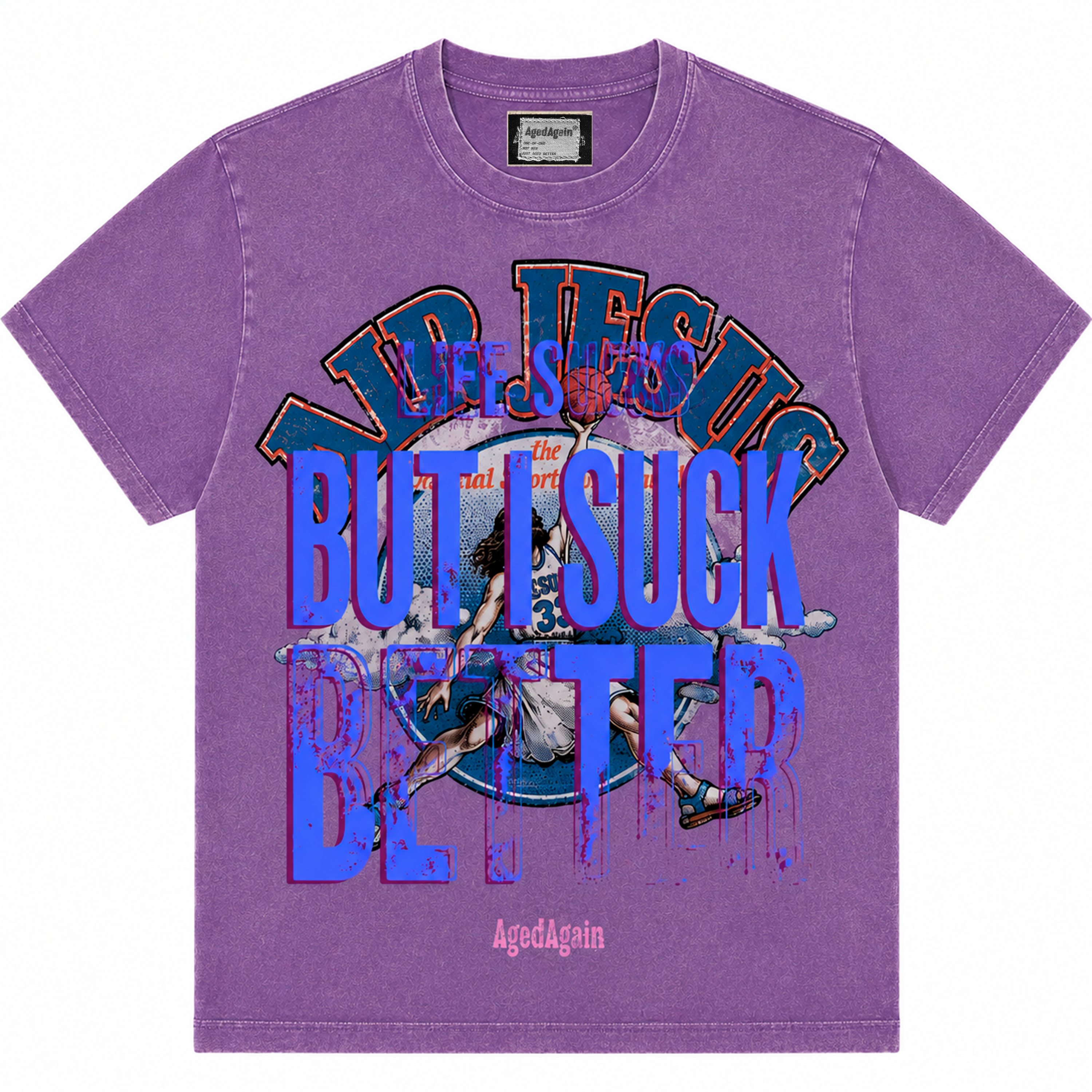 Life Sucks - Tee - Purple - front